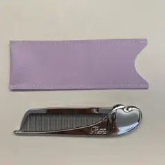 抗菌素材　ハンドメイド　Refa リファ　アイラ　コームケース　パープル