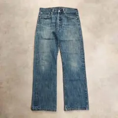 リーバイス501 Levis W33 ブルーデニム 青 古着 ヒゲ 18924