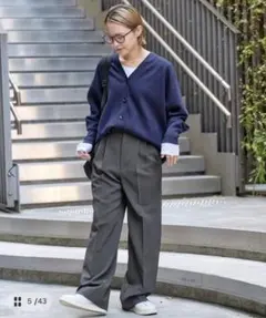 新品未使用　Spick and Spanダブルクロスツータックパンツ　38