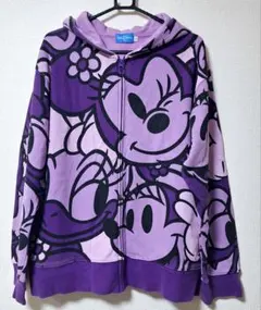 ディズニー　ミッキー　ミニー　 パーカー パープル　値下げしました！