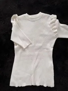 SLY ホワイト ノースリーブ タイトフィット