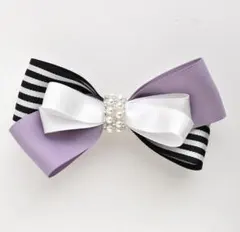 リボンのバレッタ　F