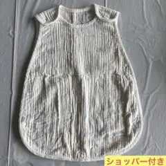 ジェラートピケ　ベビー　ガーゼスリーパー アニマル柄