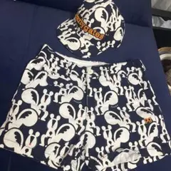 パーリーゲイツ　リス柄ショートパンツとキャップセット