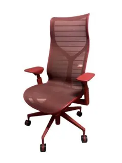 美品 Herman Miller ハーマンミラーコズム ハイバックチェア レッド