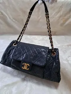 未使用に近いCHANEL マトラッセ ダブルチェーンショルダーバッグのサムネイル