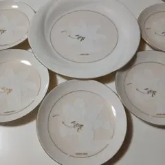 【新品未使用】HANAE MORI（ハナエモリ）大皿 小皿 6枚セット 花柄