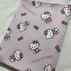 みんな大好き　懐かしいハローキティー　綿生地　ピンク