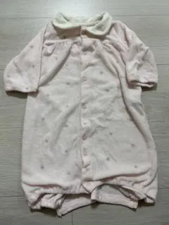 ピンク フリースロンパース 50-60cm