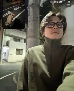 コムドットゆうた君着用フレッドペリー　ハーフジップ スウェット ロゴ刺繍 L