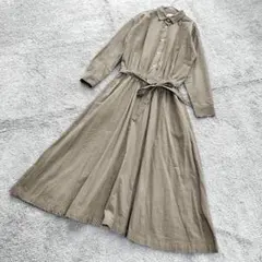 B2613【アーバンリサーチドアーズ】ワンピース/くすみカーキ/コーデュロイ