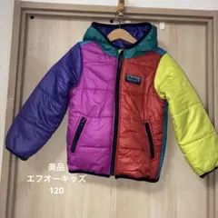 マルチカラー中綿コート フード付き