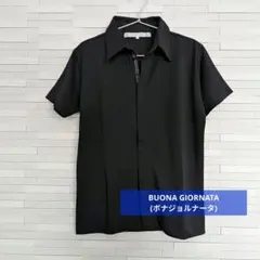 【美品】BUONA GIORNATA (ボナジョルナータ)　前開きポロシャツのサムネイル
