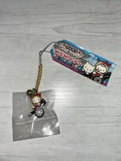 ご当地キティ 奈良限定 鹿 人力車 根付け ストラップ 茶 新品 未開封 未使用