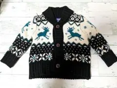 ノルディック柄カーディガン セーター　95センチ