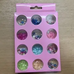 ネイル カラフルパーツセット 12種類入り 星・ハート