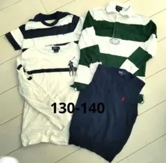 RALPH LAUREN ストライプポロシャツ他 130-140サイズ