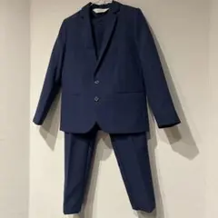 【美品】ネイビー スーツ (シングルブレスト)120〜130セット