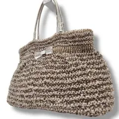 アンテプリマ ハンドバッグ ワイヤーバッグ クリスタルリボン 肩掛け A4 美品