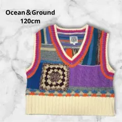 Ocean＆Ground クレイジーニットベスト 120 マーキーズ