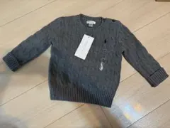 Ralph Lauren グレー ケーブルニットセーター 3M