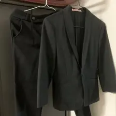 REAL CLOTHES セットアップ スーツ ブラック