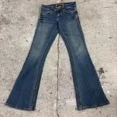 y2k C-SEVENTEEN フレアデニム c17 縦落ち ジーンズ 古着