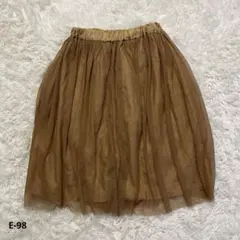 【hedher】ヘザー スカート ベージュ ポリエステル オシャレのサムネイル