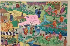 ☆桜並木・肉筆油彩画・F6キャンバス - メルカリ