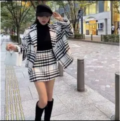 sheller フロントタックツイードキュロット sheller フロントタックツイードキュロット - メルカリ