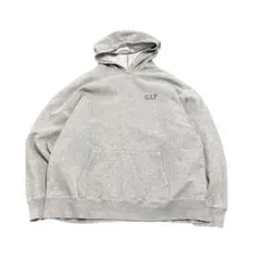 7AS9 GAP ロゴプリントパーカー　グレー　フーディー　古着used