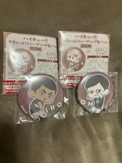 ハイキュー わちゃっと！トレーディング缶バッジ 大耳、尾白
