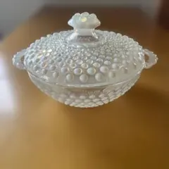 ムーンストーンキャンディディッシュ 蓋付き♡オパールセント ムーンストーンキャンディディッシュ 蓋付き♡オパールセント - メルカリ