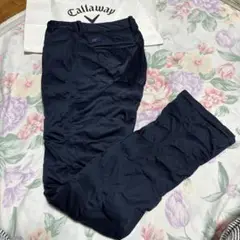 美品少々難有W82-84cmCallaway暖か中綿 4Pキルティングパンツ