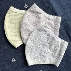 ハンドメイド・布マスク3枚セット（レディースサイズ）I