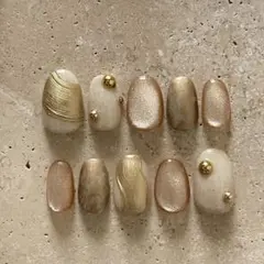 ネイルチップ ニュアンスネイル マグネットネイル 砂ネイル お洒落ネイル 個性派