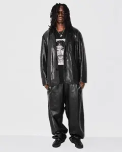 supreme nike レザー　パンツ　leather Supreme Nike Leather Warm Up Pant シュプリーム レザーパンツ