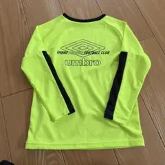 umbro 長袖シャツ 蛍光イエロー 130