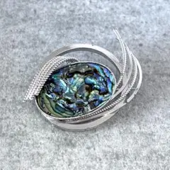 極美】最高峰天然アバロンシェル パウア貝 ペンダント しずく型 4.5cm 