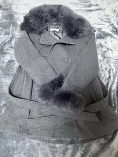 MAJESTIC LEGON ファーコート チャコールグレー