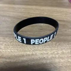 PEOPLE 1 ラバーバンド ブラック×ホワイト 黒×白 ラババンのサムネイル