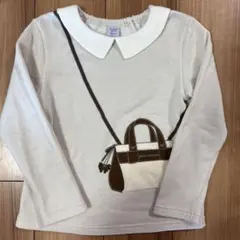 アナスイミニ 襟付き バッグ刺繍 トレーナー 130cm