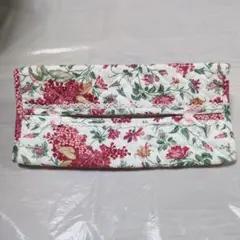 ティッシュボックスケース　日本製　綿100%　花柄　リボン