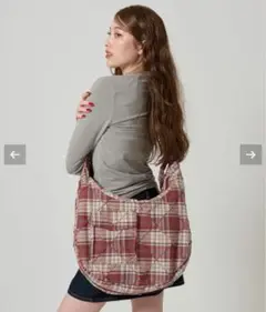 チェック柄 ショルダーバッグ TINA：JOJUN