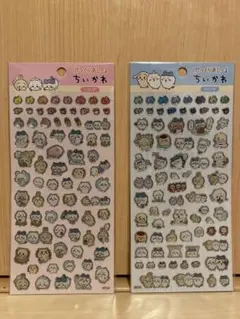 ちいかわ　ぷっくりあしーる　2点セット　①クリア②ピンチ