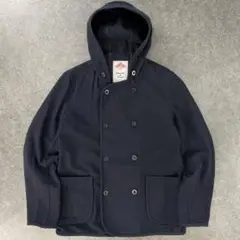 日本製 DANTON ダブル フーデッド ジャケット ネイビー レディース 40