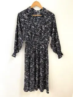 チャオパニック（CIAOPANIC）花柄ワンピース／長袖／ウエストゴム／Mサイズ