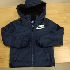 メルカリ市期間値下げ☆NIKE 110 ネイビー 中綿コート 5/5S