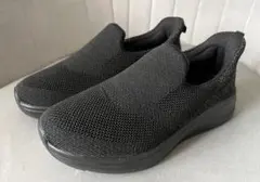 【セダークレスト】スパットシューズ スリッポンタイプ ブラック 23cm
