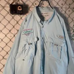 Columbia コロンビア PFG フィッシングシャツ 長袖 刺繍 XL程のサムネイル